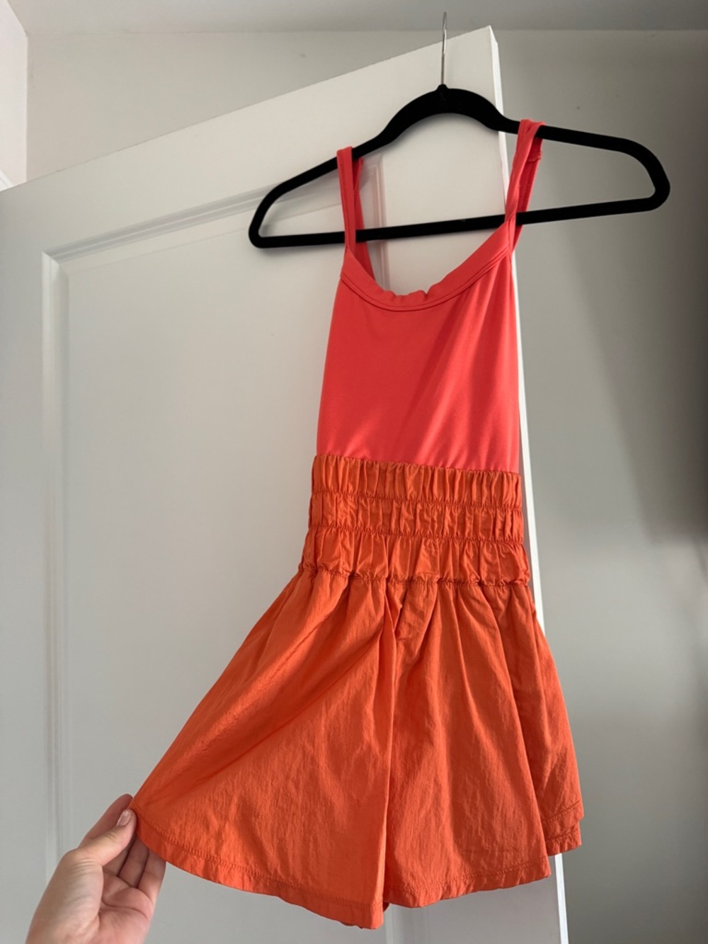 FP Movement by Free People Coral and Orange Sleeveless Romper